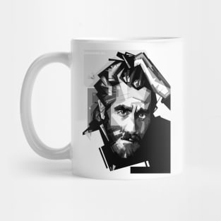 Jake Gyllenhaal black and white Mug